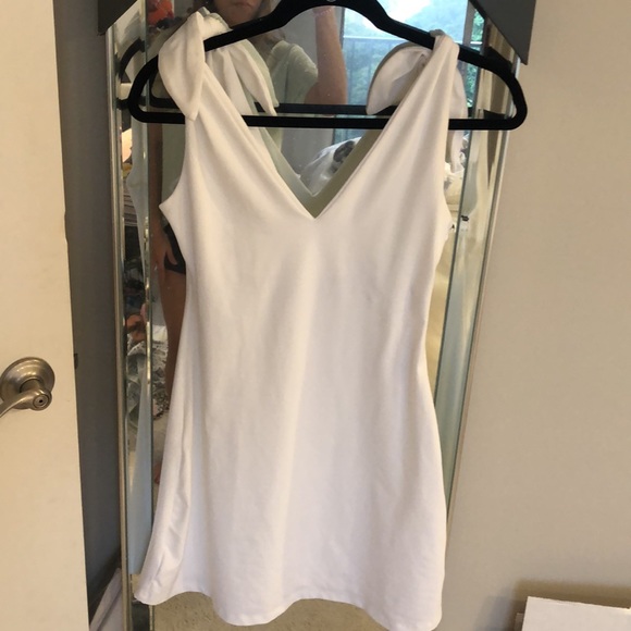 NWT. SUSANA MONACO tie shoulder a-line dress - Picture 5 of 7